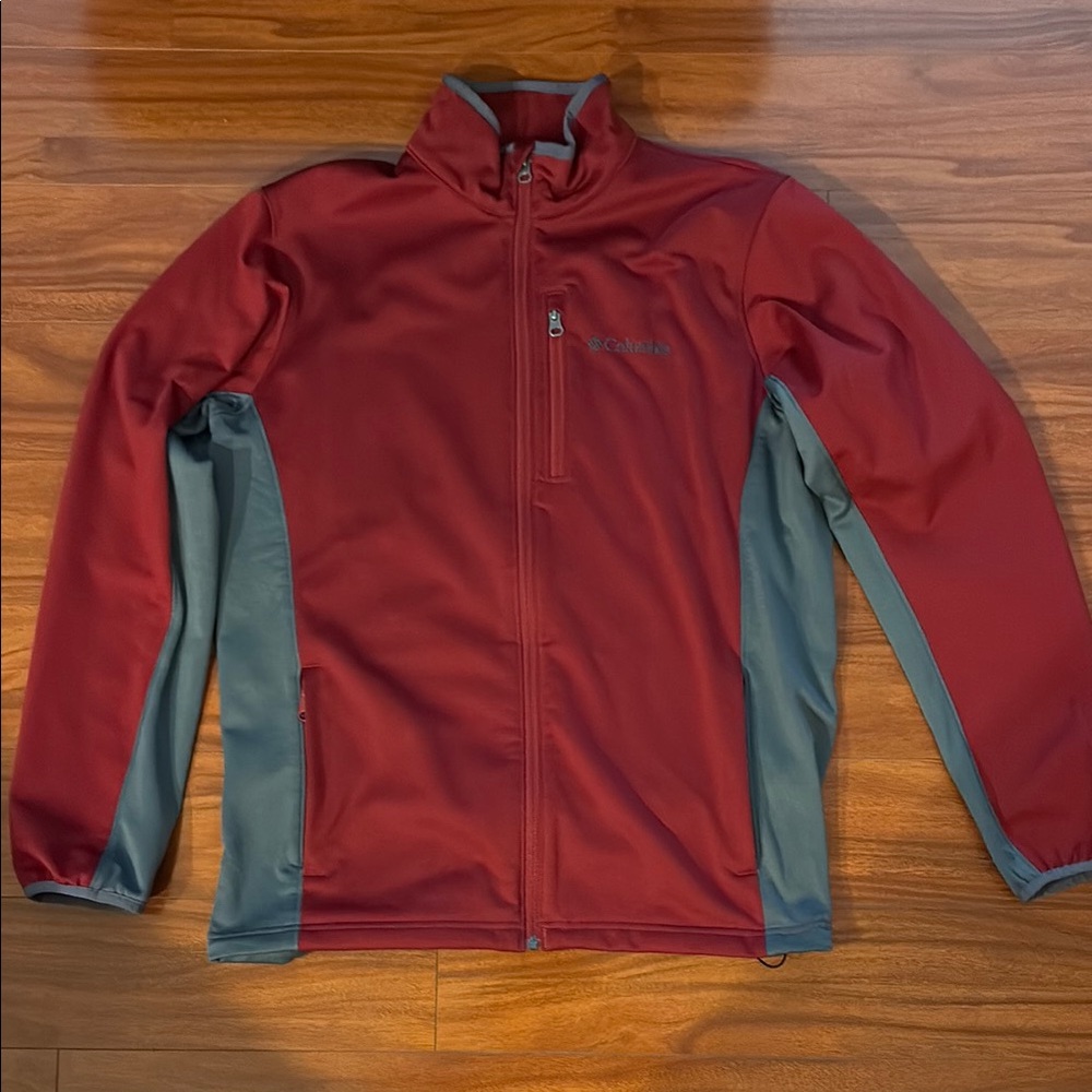 Columbia Performance Jacket Red and Gray Full-Zip